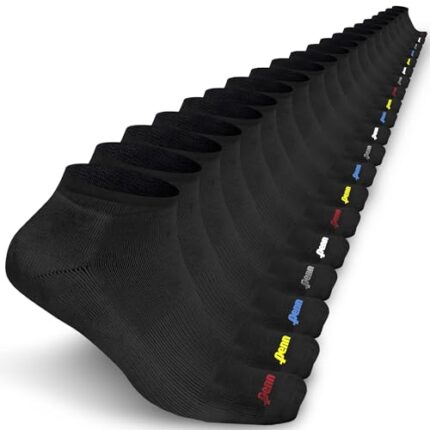 Penn Men's No-Show Socks: Comfortable Low-Cut Style, Invisible Liner Design | Ideal for Sports, Gym, Hiking & Everyday Wear (20 pair)